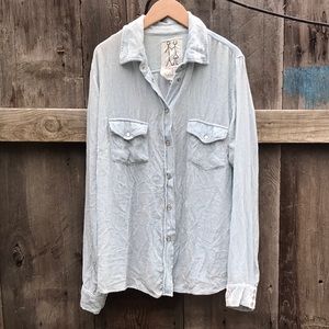 Pete & Geta/ Johnny was velvety button up size L
